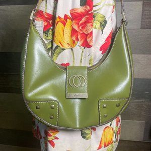 Minicci Vegan Leather Green Handbag